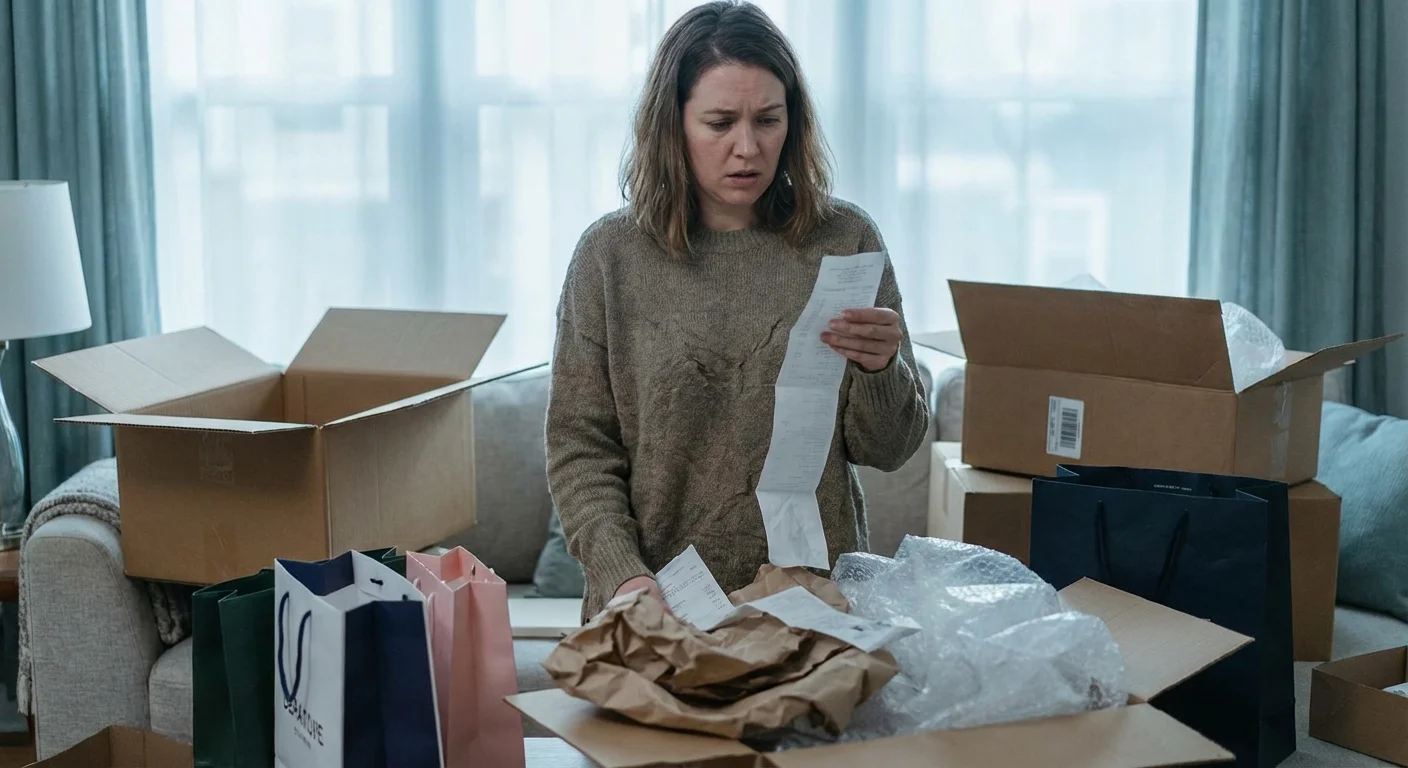 A confident young professional walking through a modern, sunlit city square.