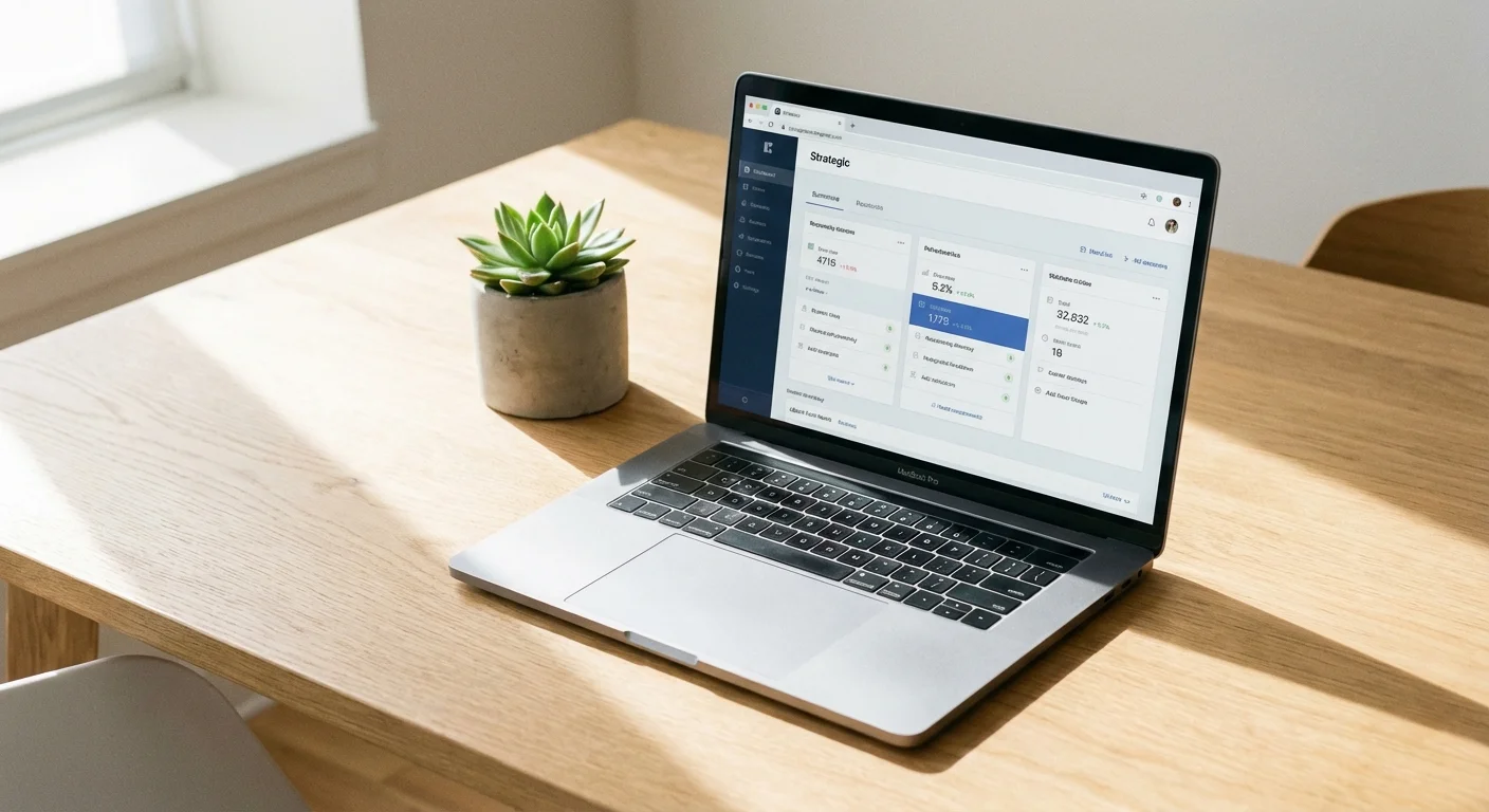 A desktop printer next to professionally printed habit tracker pages in a sunlit room.