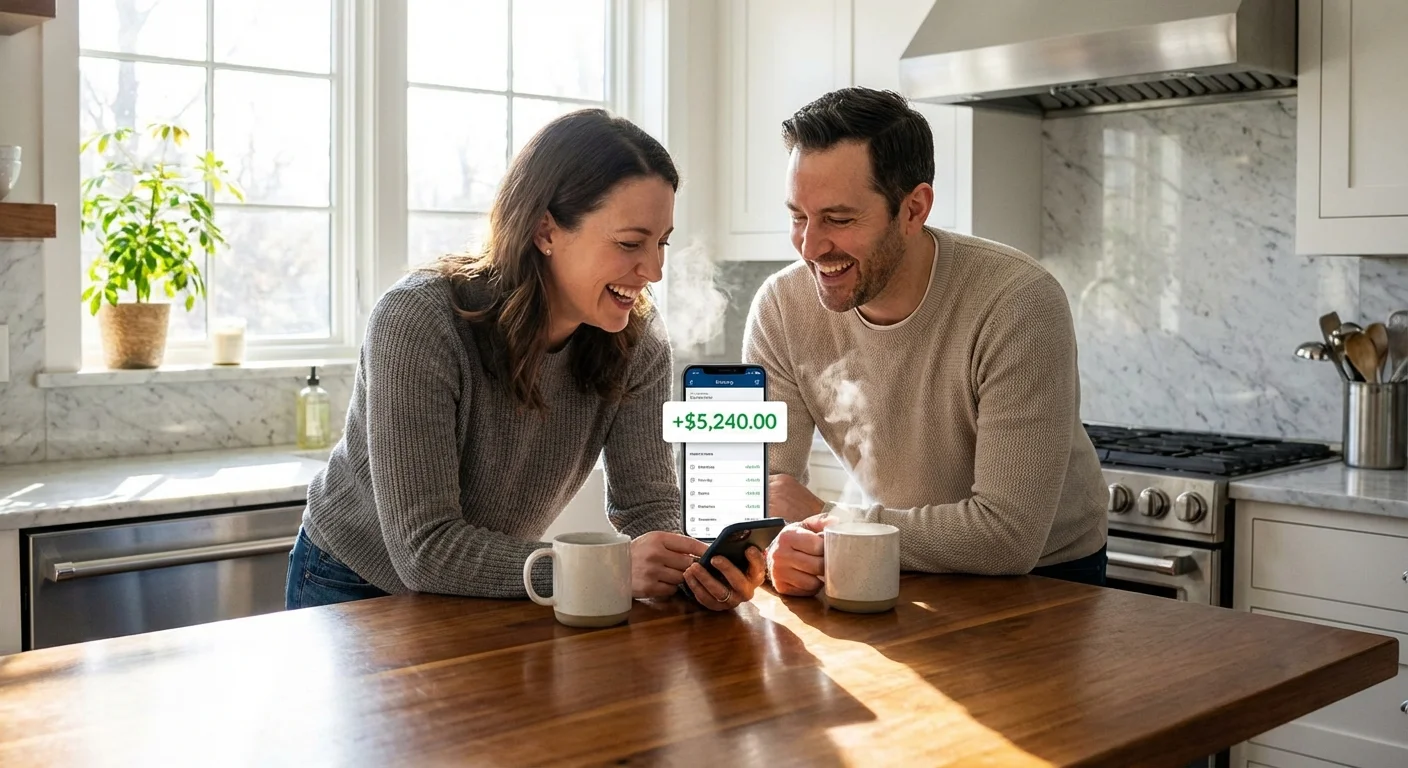 A dog standing next to a chewed shoe in a modern home mudroom.
