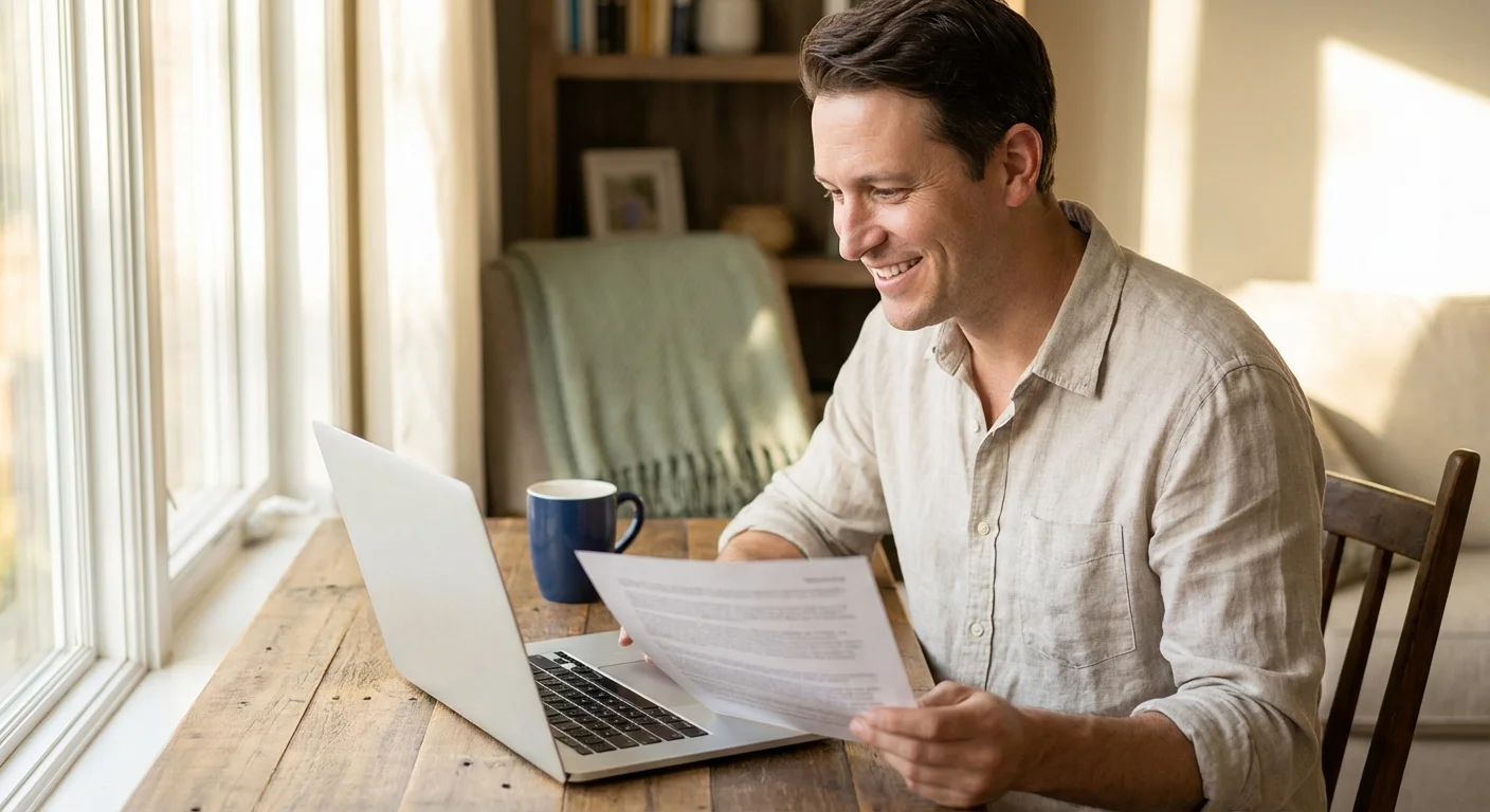 A flat lay of travel and finance essentials including a smartphone, wallet, and sunglasses on marble.