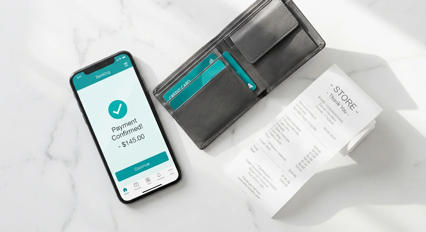 A hand holding a smartphone with many apps visible in a bright room.