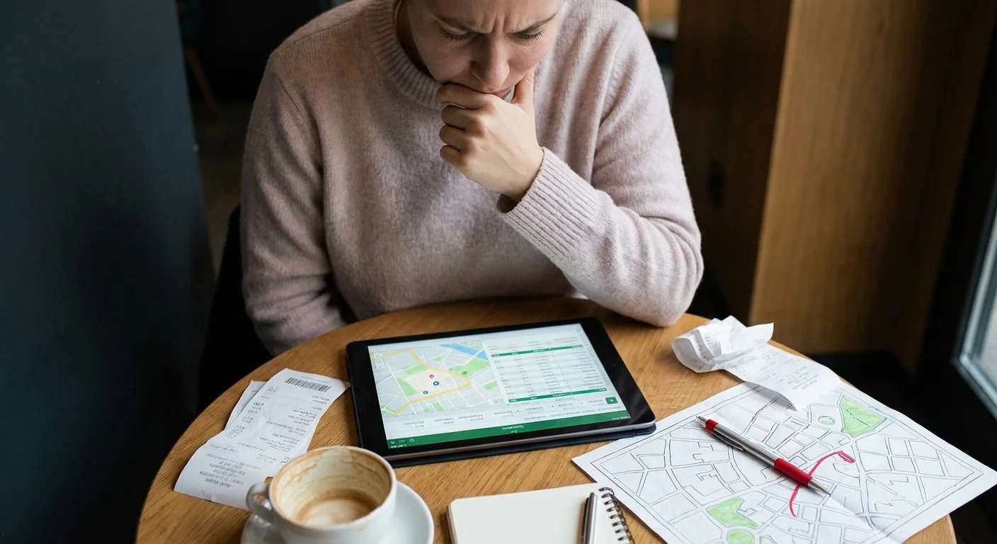 A magnifying glass on financial papers, symbolizing the search for reporting errors.