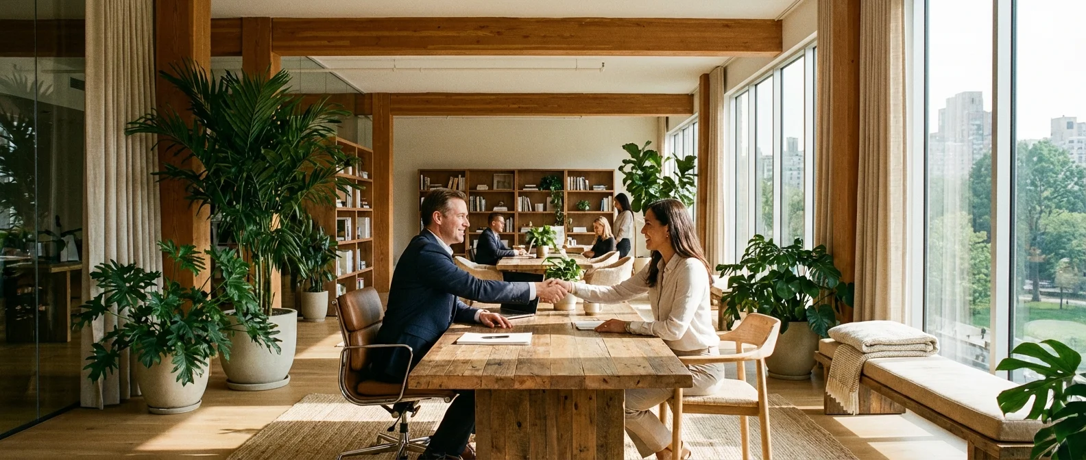 A multi-generational family in a sunlit outdoor setting, representing financial planning for all ages.