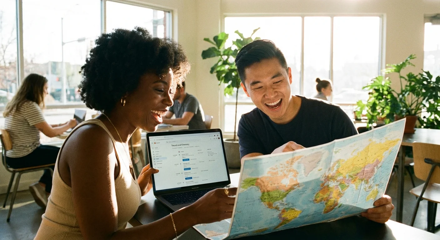 A multi-generational family laughing together, representing financial planning across life stages.