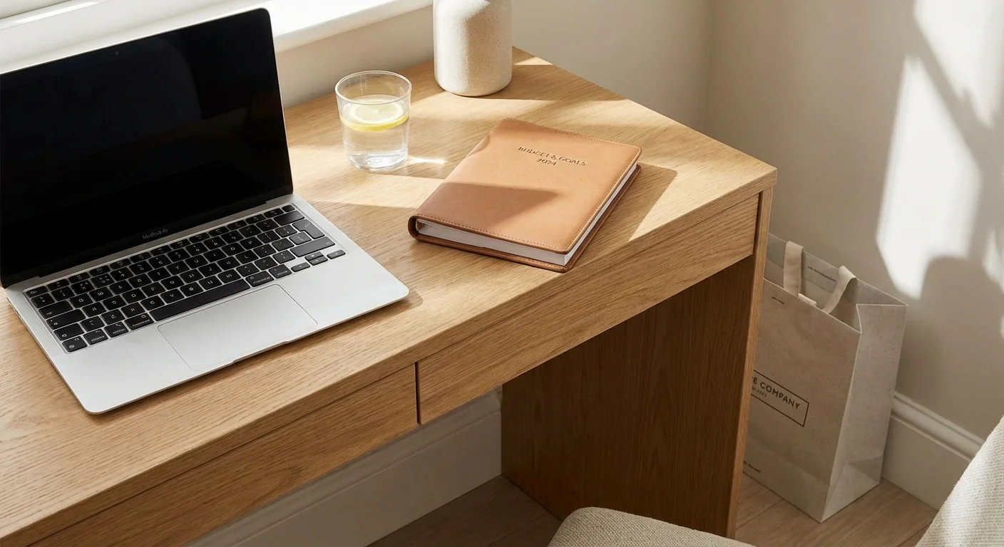 A person checks their bank account on a smartphone while sitting outdoors.