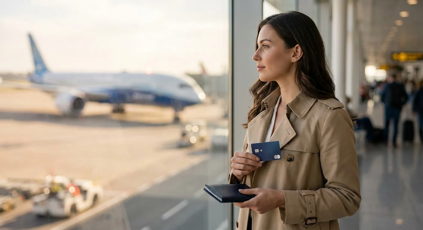 A person in a peaceful, bright room, representing the mental clarity of effortless saving.