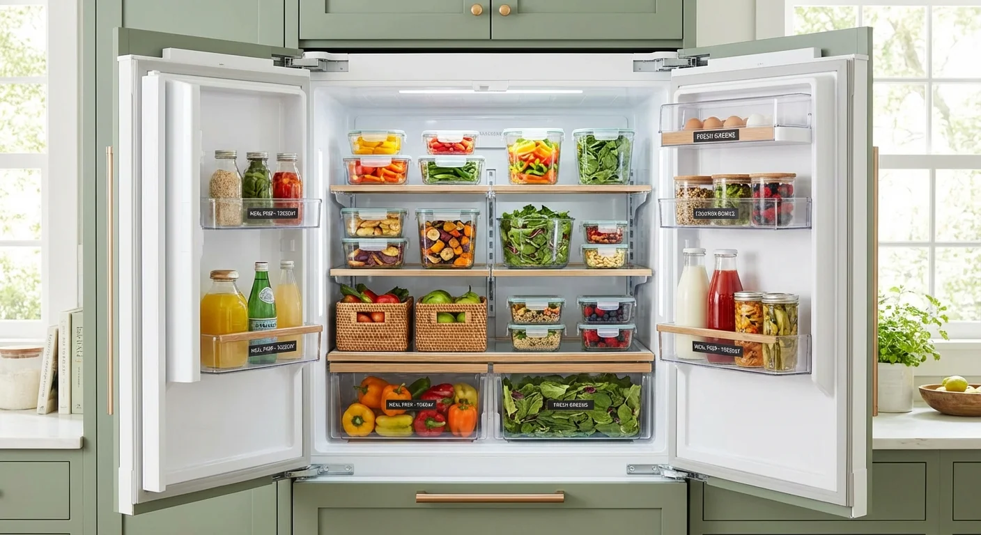 A person looking at a laptop with a serious expression in a modern office building.