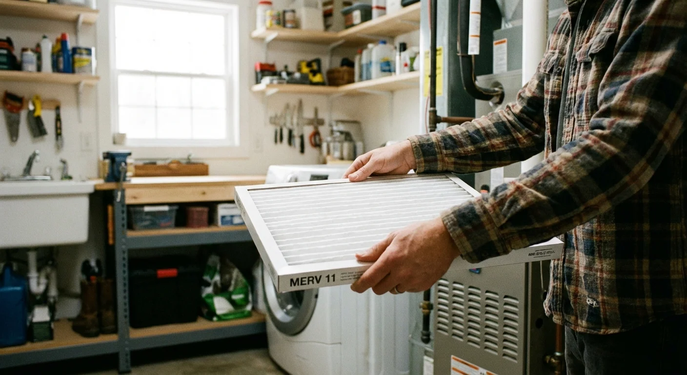 A person looking at their glowing phone screen in a dark room with a worried face.