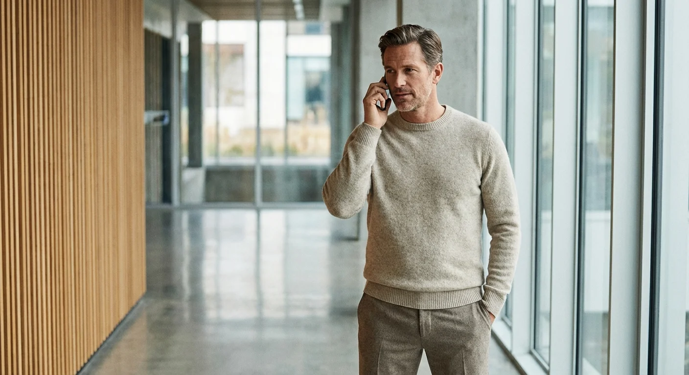 A person looking out a window in a moment of calm, representing a pause in financial stress.