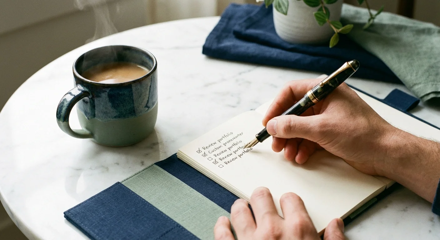A person practicing vocal delivery in a small sound-proofed space.