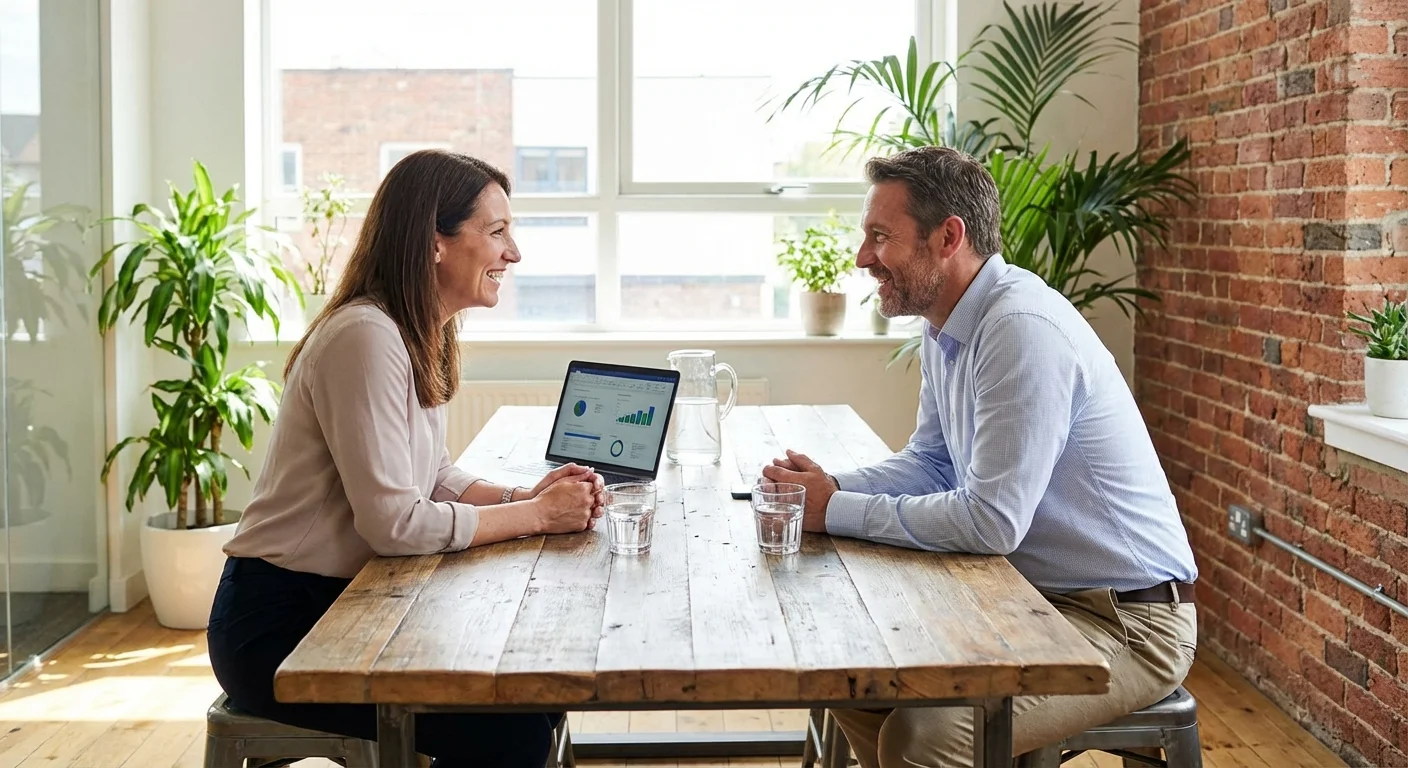 A person walking happily through a sunny park, symbolizing freedom.