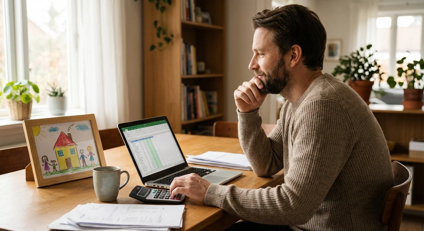 A woman thoughtfully writing in a planner, symbolizing the intentionality of non-negotiable expenses.