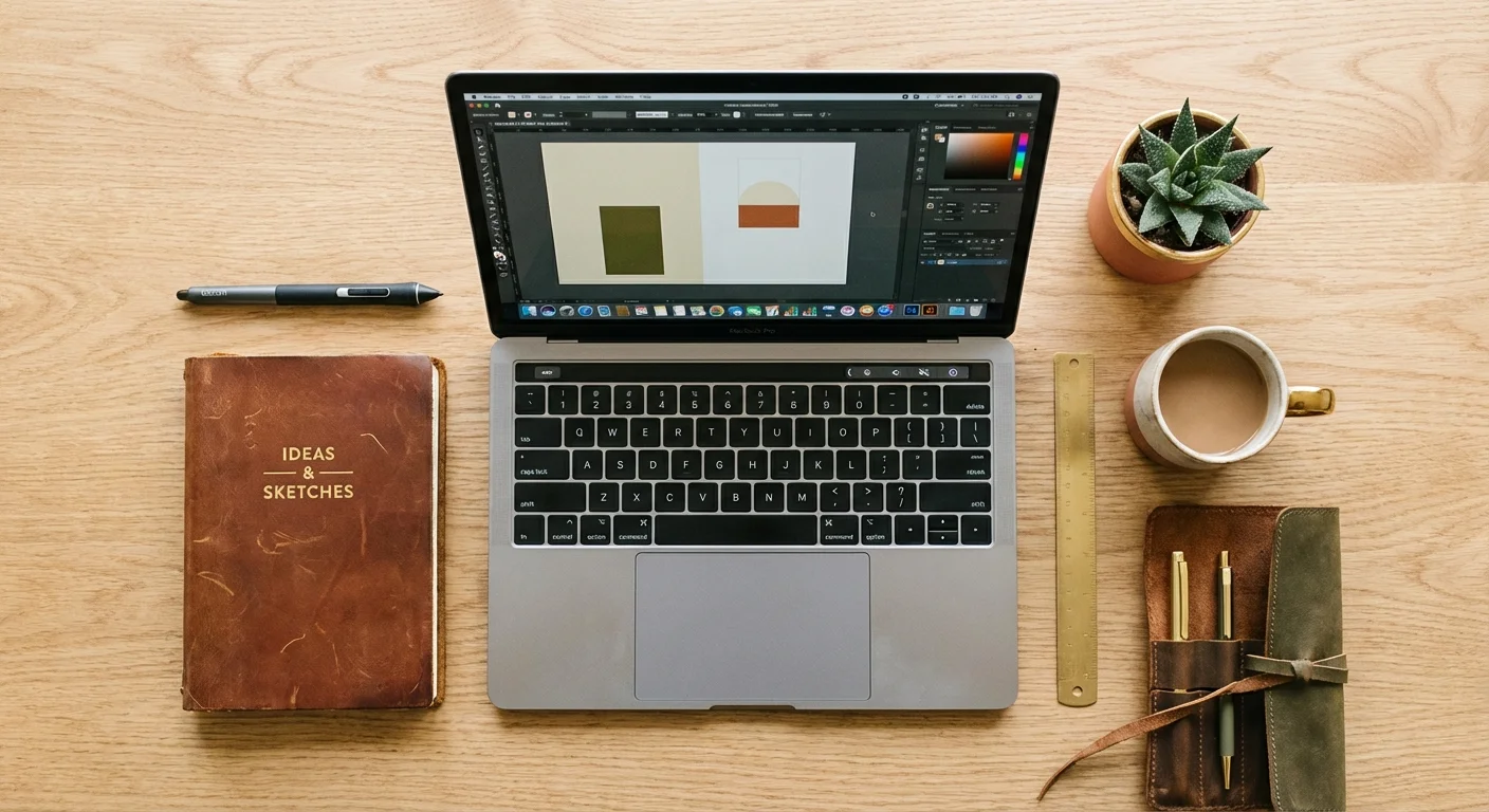 Close-up of hands browsing through a rack of vintage clothes in a sunlit thrift store.