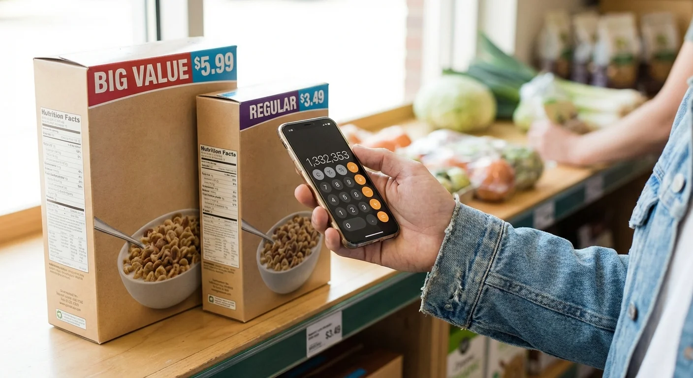Close-up of hands using a mobile savings app to clip a digital coupon.