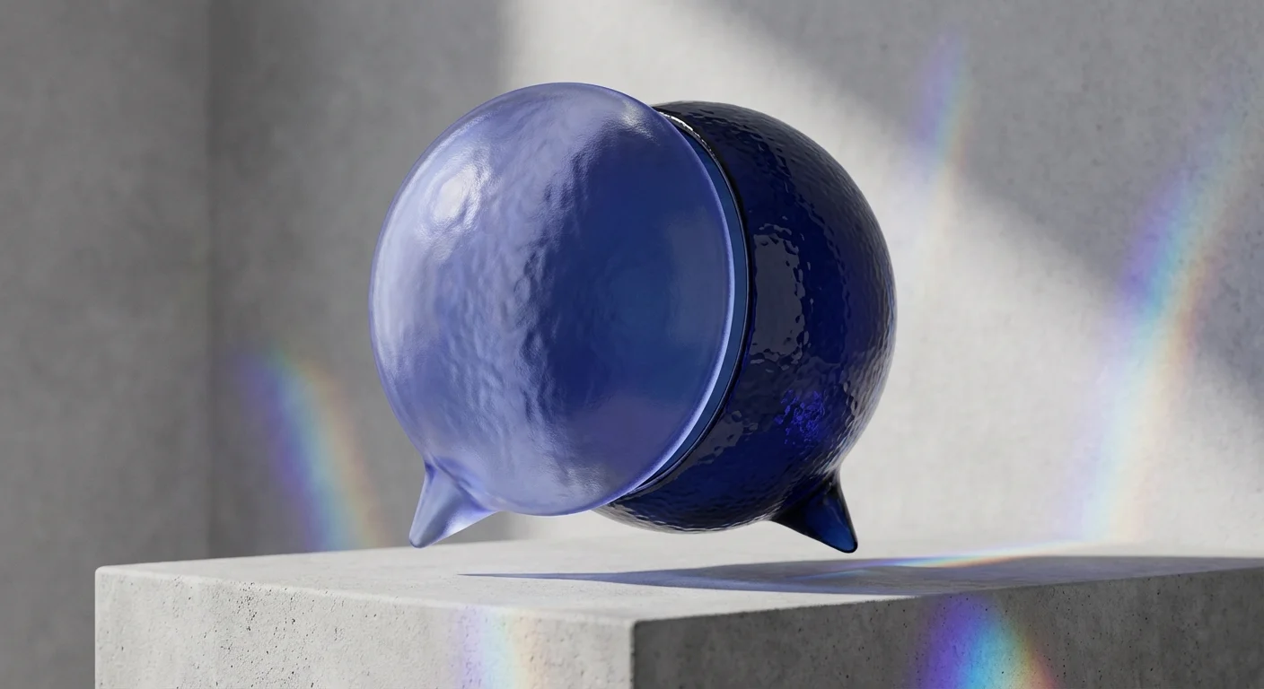 Interlocking 3D speech bubbles forming a globe, representing global translation services.